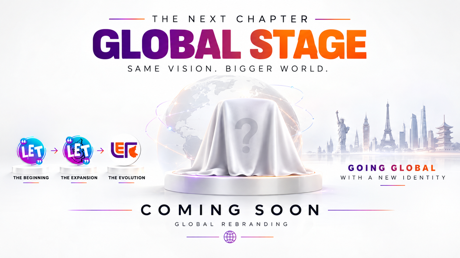 LET global direction and rebranding