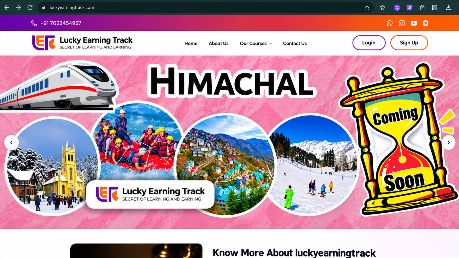 Lucky Earning Track website